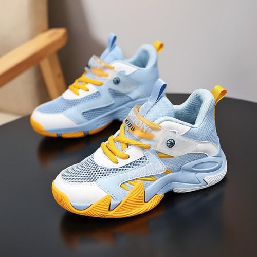 DHOVOR Boys Basketball Shoes Kids Fashion Sneakers Girls Athletic Walking Tennis Shoes for Little Kid/Big Kid4