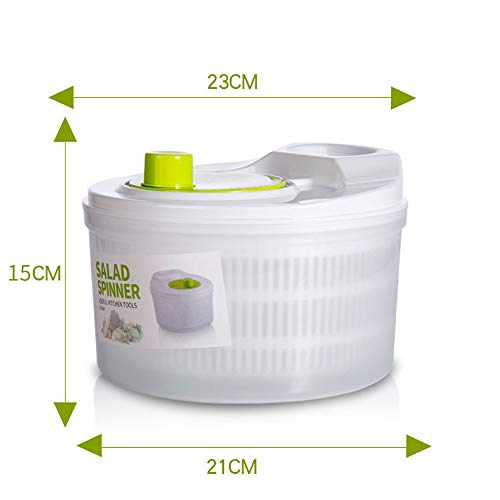Grande manual de spinner de salada de grande capacidade de secagem de vegetais para uso doméstico de