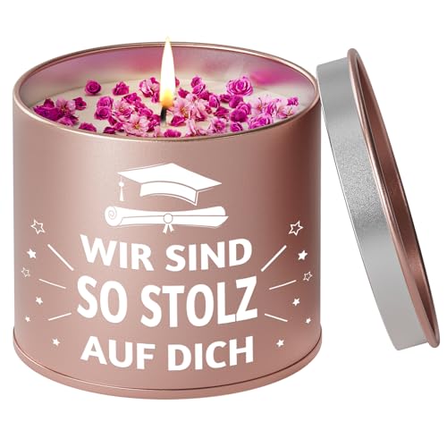 PRSTENLY Bachelor Geschenk, 9OZ Lavendel Kerzen Master Abschluss Geschenke zum Bachelor Master Prüfung Bestanden, Bestandene Prüfung Geschenk für Schüler Frauen Freundin Tochter, Abschluss Geschenke