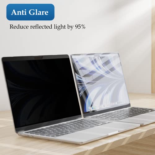 Image of Magnetic Privacy Screen Designed for MacBook Pro 13 Inch (2016-2022, M1,M2) & MacBook Air 13In (2018-2021, M1), Removable Matte Anti Glare Blue Light Filter HD Clarity 13.3 inch Mac Laptop Private Shield