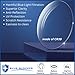 ProEyes Longitude 3, Progressive Blue Light Blocking Screwless Lightweight Readers, Anti-Reflective Resin Lens, 0 Power on Top Lens (Black, 1.00 x)