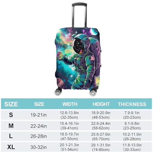 Planet Astronaut Travel Suitcase Protector Luggage Cover Protective Washable Anti-scratch Baggage Cover2