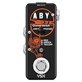 VSN ABY BOX Switch Guitar Pedal ABY Box Line Selector Channel Pedal True Bypass for Mini Size True Bypass …