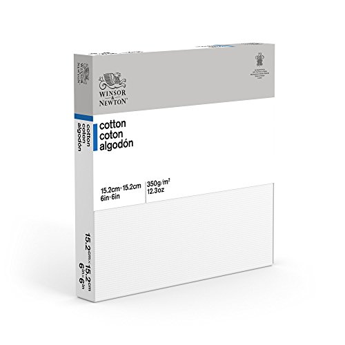 Winsor & Newton 6 x 6-Inch Classic Cotton Traditional Canvas (Pack of 1), Off-white, 6 x 6 Inches