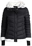 Jessica Simpson Women's Winter Jacket – Sherpa Lined Puffer Parka Windbreaker Coat (S-XL), Size Large, Raven Black