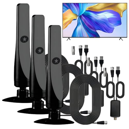 Flexiwave Wave Max TV Antenna 2025 for Outdoor Campers, Indoor HD Wave Max Beam TV Antenna for Smart TVs, HDTV Wavebeam Antennas for Local Channels Digital1080p 4k Long Range Best Rated(3pcs)