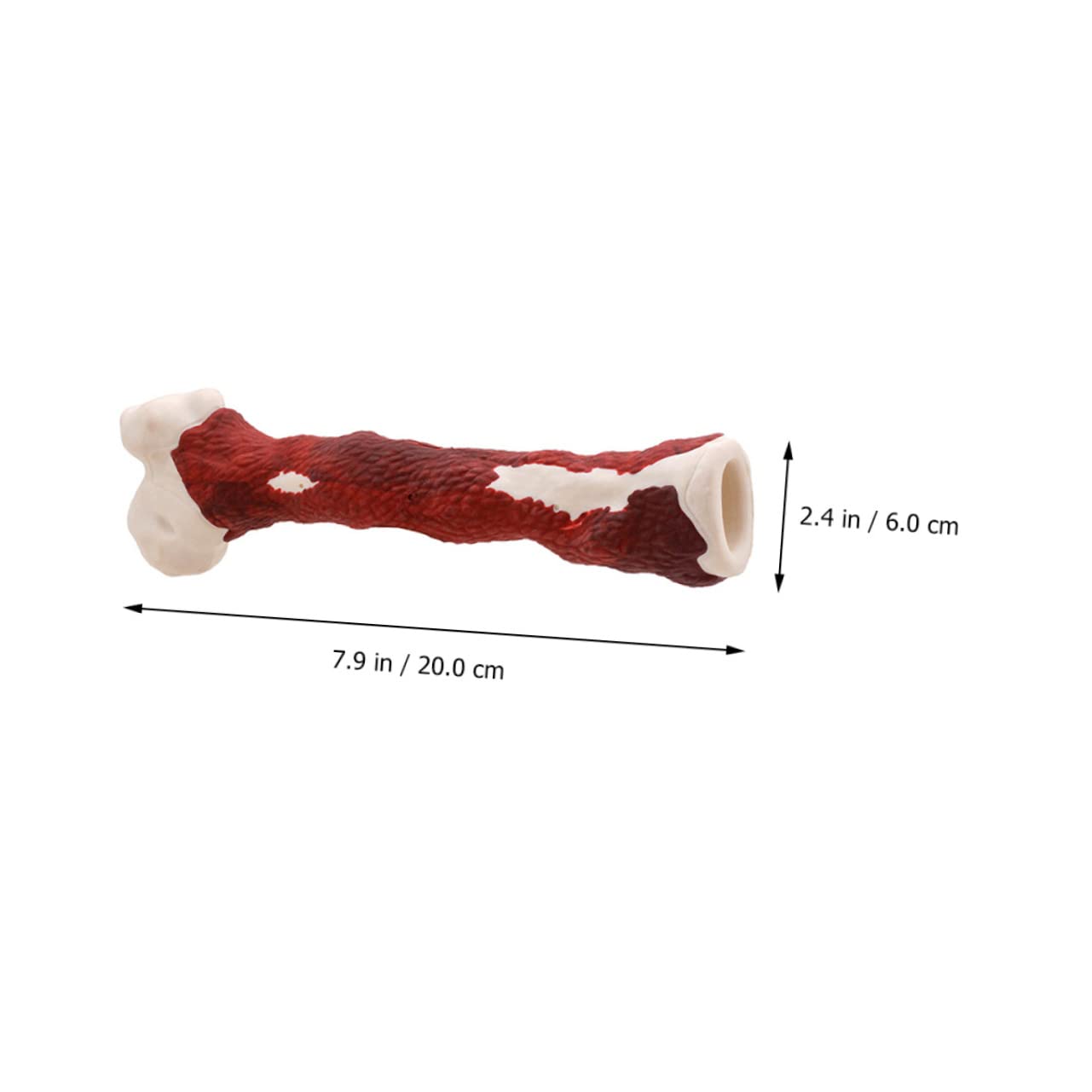 FRCOLOR 2 Huesos masticables para Mascotas Juguete Interactivo para Cachorros en Forma de Hueso Masticar Hueso Juguete Dogman Juguete para Perros Molar Animales pequeños Goma