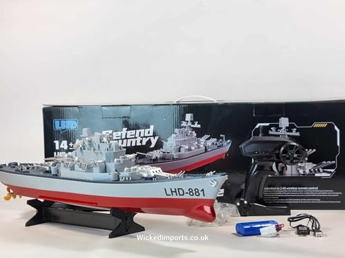 Unbekannt RC Destroyer DUKE Navy Warship with Remote Control, 78cm length - Image 6