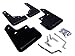 Rally Armor MF31-UR-BLK/GRY Black, Grey Mud Flap with Logo (2014+ Mazda3/Mazdaspeed3 UR), 1 Pack