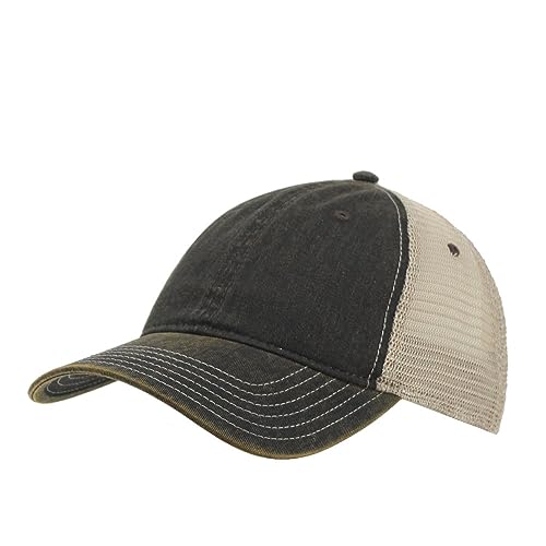 Image of The Vintage Year Distressed Cotton Unstructured Soft Mesh Breathable Adjustable Dirty Wash Dad Hat Trucker Baseball Cap