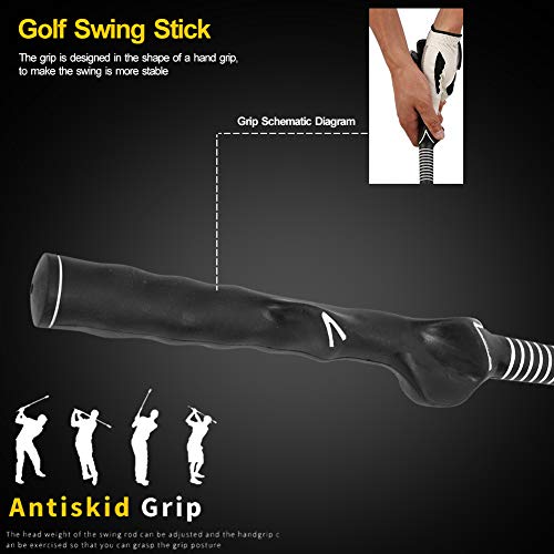 VGBEY-Palo-para-Entrenamiento-de-Swing-Golf-Entrenador-Golf-Club-Training-Aid-Herramienta-practica-la-Pelota-Accesorio-en-el-Campo