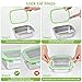 UPTRUST Stainless Steel Food Storage Containers | Leak Proof & Airtight Lids | Set of 5 Containers, Dishwasher & Freezer Safe, Green