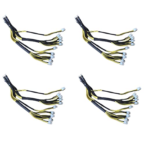Questo set di connettori di alimentazione viene fornito con dieci connettori PCIe PCIe a 6 pin. È per l'alimentatore Bitmain APW7 da 1800 W, in cui i fili gialli all'estremità 'alimentatore sono leggermente più lunghi di quelli neri (si prega di installare correttamente i cavi! ).