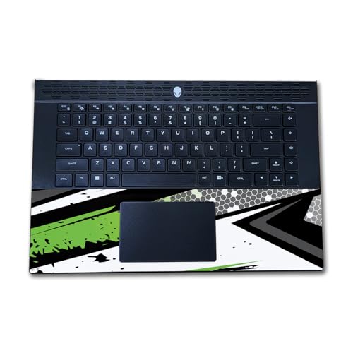 Image of Laptop Skin Compatible with Alienware M16 R2 (2024) - Grunge Green - Premium 3M Vinyl Protective Wrap Decal Cover - Easy to Apply | Crafted in The USA by MightySkins