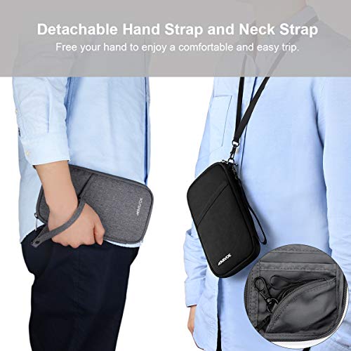 ARVOK Portadocumenti da viaggio con protezione