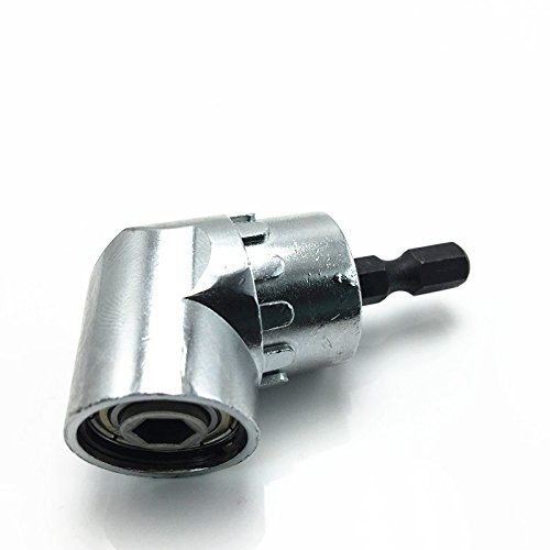 KHATI 105 Deg Angle Extension 1/4 Hex Drill Bit Screwdriver Socket Holder Adaptor