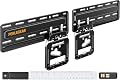 Perlegear Ultra Slim TV Wall Mount 0.3” Low Profile, Compatible with 43”- 86” Flat TV, Neo QLED, Frame TV, Flush Mount Flat Mount Bracket, Micro Gap, Holds up to 132 lbs, Blends Into Any Interior