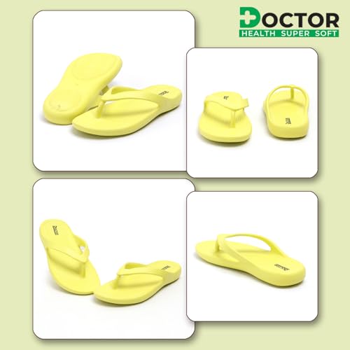 Image of DOCTOR HEALTH SUPER SOFT Stylish Ultra Soft Slippers with Cushion | Comfortable, Premium and Bright Colorful Flip Flops | Lab Tested Cushion and Bounce | Cushioned Footwear | Trendy Women Slippers