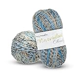 Mary Maxim Marvelous Chunky Yarn, 5 Weight, 2 Ply Bulky Yarn for Crocheting and Knitting, Ultra Soft Acrylic for Blankets, Sweaters and Home Decor, 1 Skein, 270 Yards, Waterfront