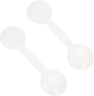 FRCOLOR 2pcs Optometry Eye Shield Test Eye Patches Pro Tools Black Glasses Plastic Eye Instruments Eye- Shielding Spoon Convenient Vision Test Tool The Dual Purpose Pp Occluder White Child