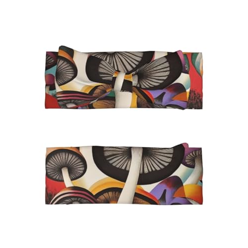 magic mushroom Baby Headbands Soft Nylon Hairbands with Stretchy Bows Girls Hair Accessories for Newborn Infant Toddler Kids2