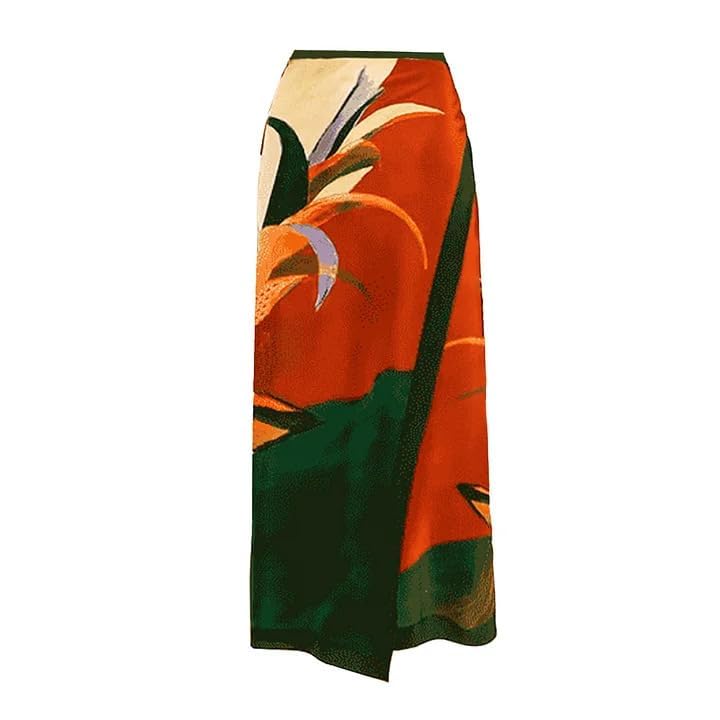 Image of AARAM Stylish Premium Women's One Piece Swimsuit with Cover Ups Wrap Skirt Sarong Floral Print Monokini Tummy Control Swimwear, Printed Costume Women Beach Wear