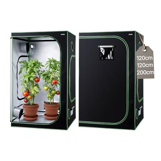 ProNet – -Netz Halt Modular 60 bis 120 cm – Garden HighPro 16 VEVOR Growzelt, 120x120x200 cm, Growbox 600D hochreflektierendes Mylar, Indoor-Pflanzenzelt mit Beobachtungsfenster, Bodenwanne & Reißverschluss, robuste Zuchtzelte für Obst, Blumen & Gemüse