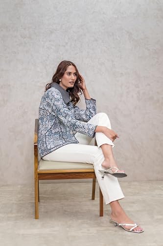 Image of Cotton Quilted Jacket for Winter | Warm Lightweight, Soft Quilted Reversible, Casual Jackets for Women | Stylish Cotton Outerwear | Breathable & Comfortable