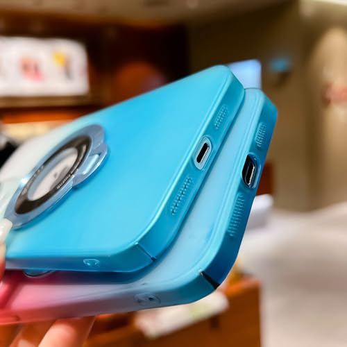 Coque iPhone 15 polycarbonate rigide fine mate verte dégradée luxe