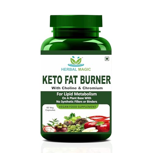 Herbal Magic Keto Fat Burner (60 Capsules) Keto-Friendly Supplement with Herbal Extracts, Designed for Active Lifestyles