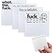 Funny Sticky Note What The F*ck Sticky Notepad, Oh, for Fuck's Sake Novelty Notepads, Funny Sassy Rude Desk Accessory Gifts for Friends, Co-Workers, Boss (4 PCs)
