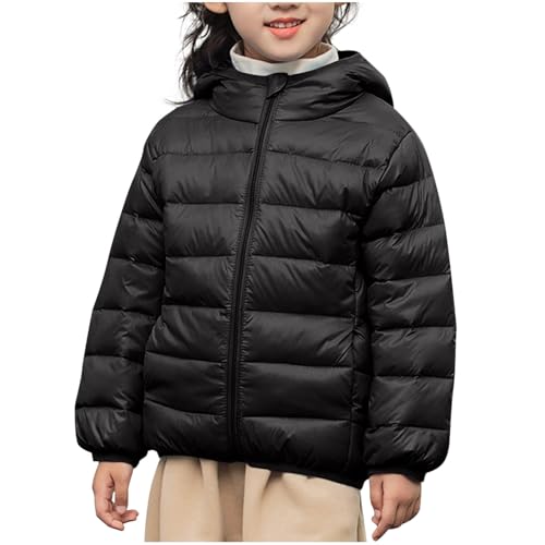Girls Lightweight Jacket Hooded Puffer Jackets for Boys Fashion Youth Warm Coat Kids Winter Clothes Teen Outerwear