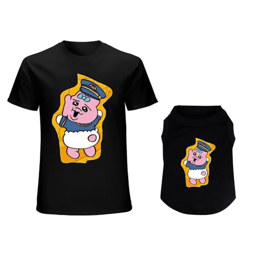 犬の服 タンクトップTシャツ おぱんちゅうさぎ ベスト スポーツ服 洋服 パジャマ カップ ル服 上着 春夏服 小中大型犬服猫服 脱毛保護 日焼き防ぐ 虫除け お散歩 記念撮影 犬用コスチューム(ブラック/L)