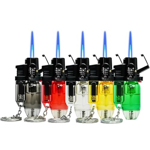 Set de 5 Encendedores a Llama Jet Resistentes al Viento miniatura 1