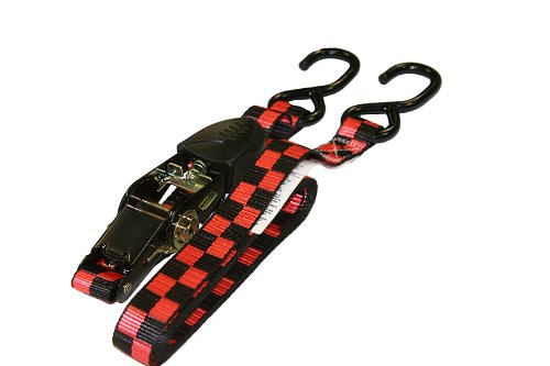 Everest Premium Checkered Ratchet Tie Down – 4 Pk – 1 In – 10 Ft – 300 Lbs Working Load – 900 Lbs Break Strength – Cambuckle Alternative – Cargo Straps Perfect For Moving Appliances, Lawn Equipment And Motorcycles #TOP2