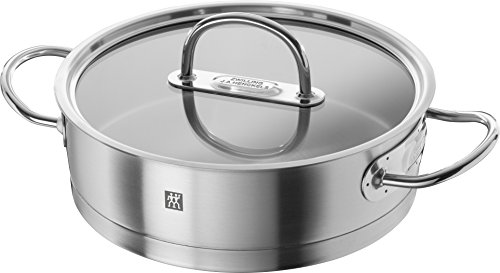 Zwilling Prime - Rustidera de 2 Asas de 24 cent�metros con Tapa en Cristal y Acero, capacidd 3,2 litros