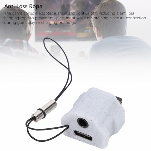 Luqeeg Adaptateur GBA SP À USB C, Assurer Une Compatibilité Transparente Matériau Petg Charger GBA SP Avec Prise Casque 3,5 Mm Corde Anti-Perte Ajustement de L'adaptateur de Charge (GREY) – vue 3