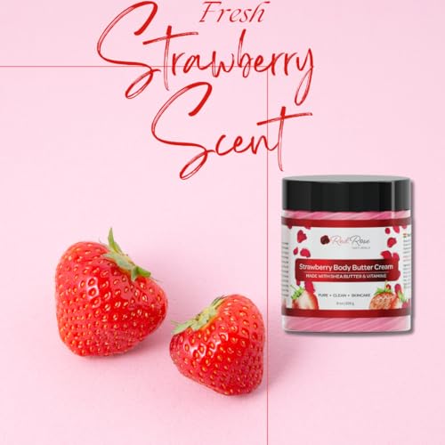 Red Rose Naturals Strawberry Body Butter Cream For Sensitive thumb #7