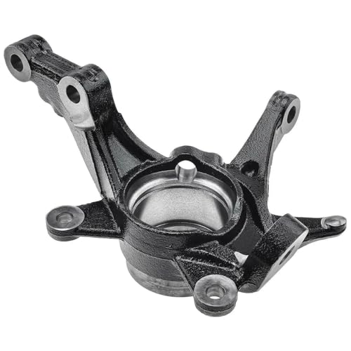 Image of Detroit Axle - 8pc Front Loaded Knuckles Kit for 2014 2015 2016 2017 Hyundai Accent, 2 Steering Knuckles 2 Wheel Hubs Assembly 2 Wheel Bearings 2 Sway Bar Links Replacement