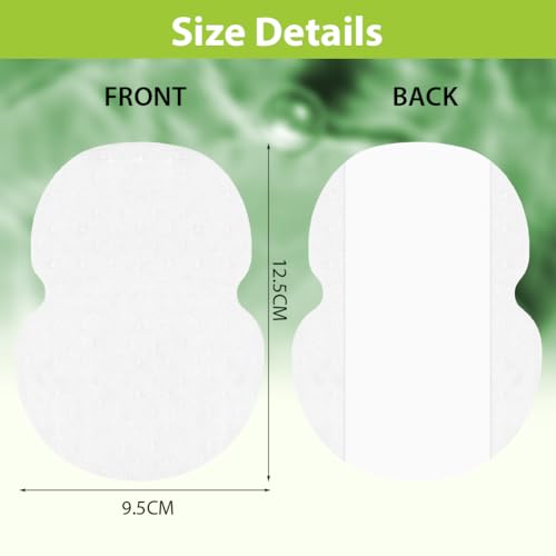 LOPHE 60Pcs Armpit Sweat Pads, Sweat Patches for Underarms Women and Men Underarm Sweat Pads Invisible - Image 3