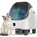 OROLEY Lettiera per gatti autopulente, Open-Top,Lettiera automatica, Robot per il controllo degli odori, Monitor in tempo reale APP 96L, Lettiera per gatti multipli gatti, Sensore di sicurezza a
