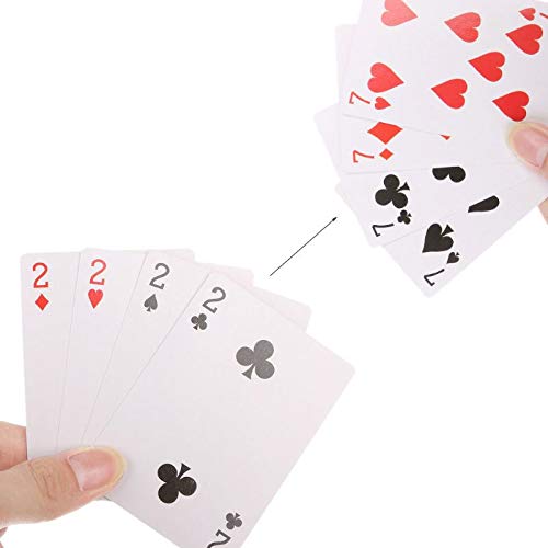 4 Cards 7 To 2 Transformer Magic Tricks Magic Props Close Up Magic Toy Kids Toy Axya