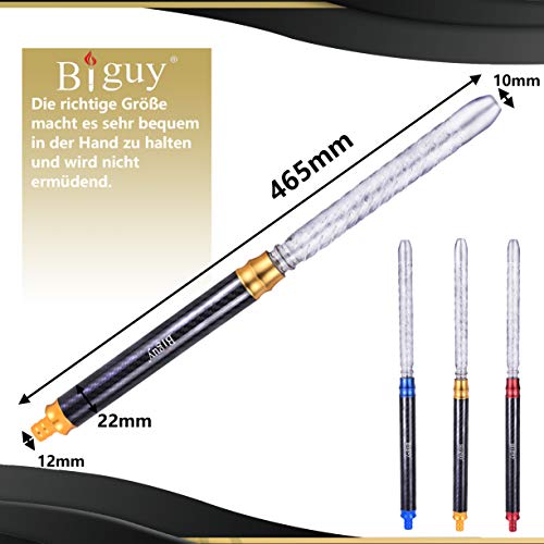 Biguy® Premium Shisha GlasMundstück - 48cm Lang | Carbon Mit Mundstück Glas Mit Gewinde Design & Gut Verarbeitet Carbon… – Bild 5