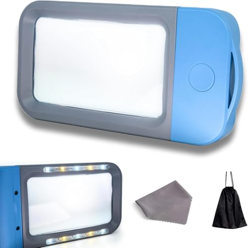 Imagen de VOCA Lupa de Lectura Rectangular con 10 Luces LED