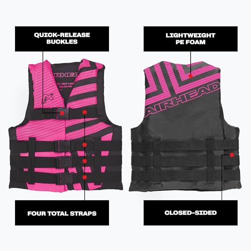 Airhead Women’s Trend Life Jacket, Coast Guard Approved, Large/X-Large, Pink by AIRHEAD - Image 5