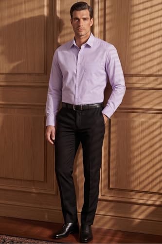 Image of Louis Philippe Men's Cotton Striped Regular Fit Shirt