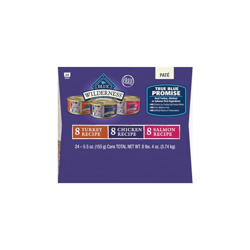 Blue Buffalo Wilderness Variety Pack Adult Paté Wet Cat Food, 5.5 oz, 24 ct - image 4