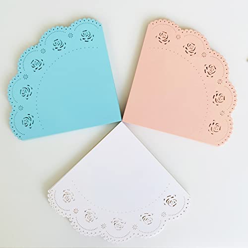 30 Pezzi Coni di Carta per Feste Rosa, Sacchetti