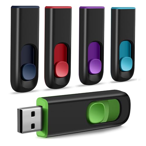 Image of USB Flash Drive 5 Pack 16GB, USB 2.0 Memory Stick Thumb Drive Pen Drives Jump Drive for Data Storage