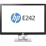 HP M1P02A8#ABA EliteDisplay E242 24'' 1080p Full HD LED-Backlit LCD Monitor, Black/Silver